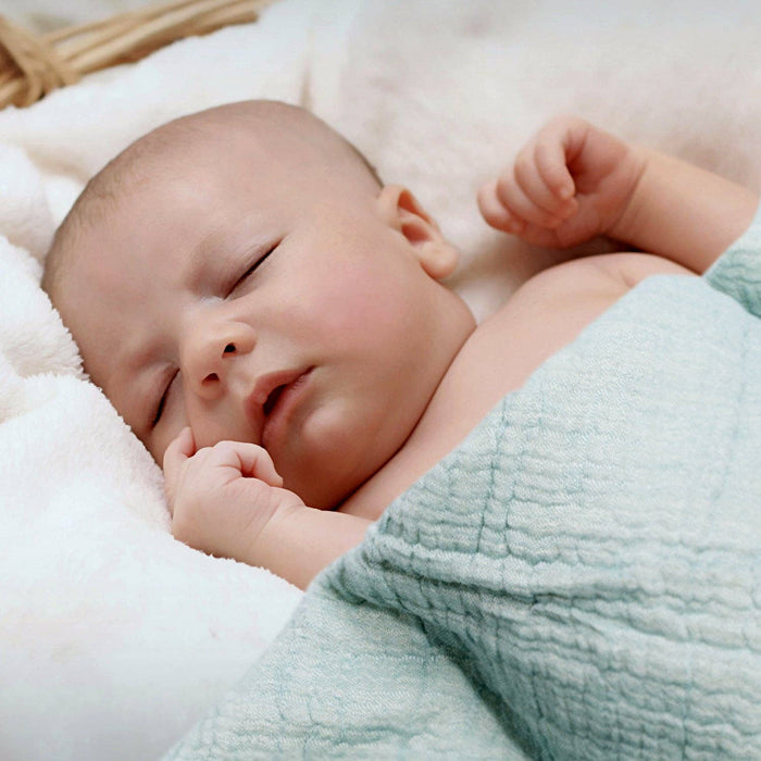 100% Cotton Reversible Muslin Baby Blankets: Pink
