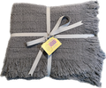 100% Cotton Throw Blankets – 50″ x 60″: Gray Made in USA