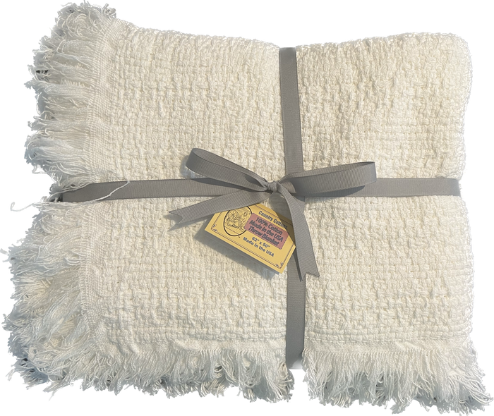 100% Cotton Throw Blankets – 50″ x 60″: Gray Made in USA