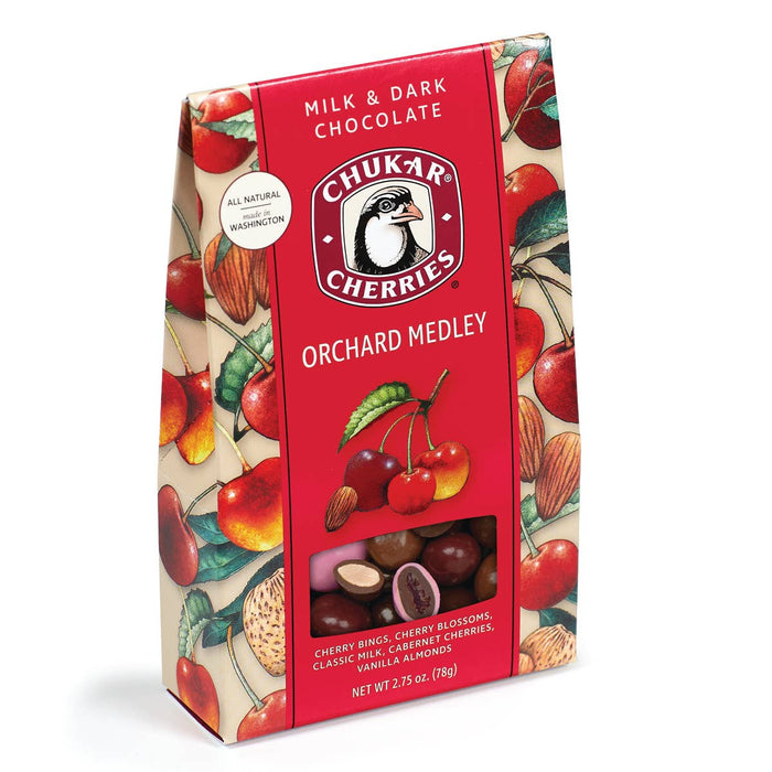 2-Pack 2.75 oz Orchard Medley - Milk, Dark and White Chocolate Made in USA