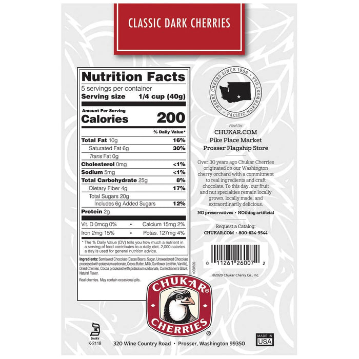 2-Pack 6.75 oz Classic Dark Cherries - Dark Chocolate