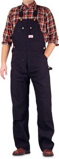 2-Pack Black Extra Heavy Duty Black Cotton Duck Overall by ROUND HOUSE® Made in USA 383