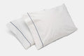 2-Pack Cotton Bed KING Size Pillowcases with Classic Piping Design Made in USA (King)