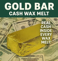 2-Pack Giant Gold Bar Shaped Cash Wax Melt Made in USA