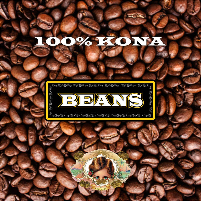 2-Pack Hula Girl 100% Kona Coffee 7oz Each (14oz in total) Grounded
