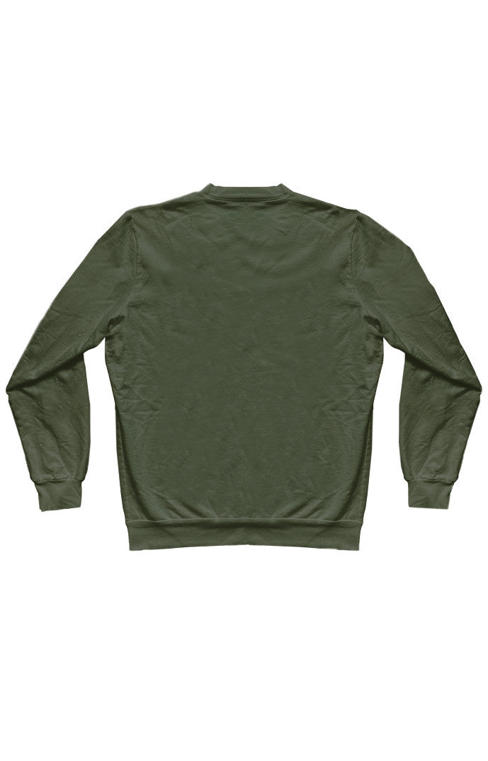 2-Pack of Cotton Crew Neck Sweatshirt Made in USA 13159