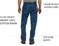 2-Pack of Men's #103 5 Pocket Heavyweight 14oz Jeans by ROUND HOUSE® Made in USA