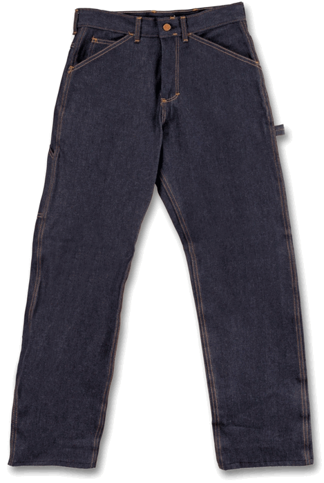 2-Pack Rigid Classic Carpenter Work Dungaree Jeans by ROUND HOUSE® #101 Made in USA