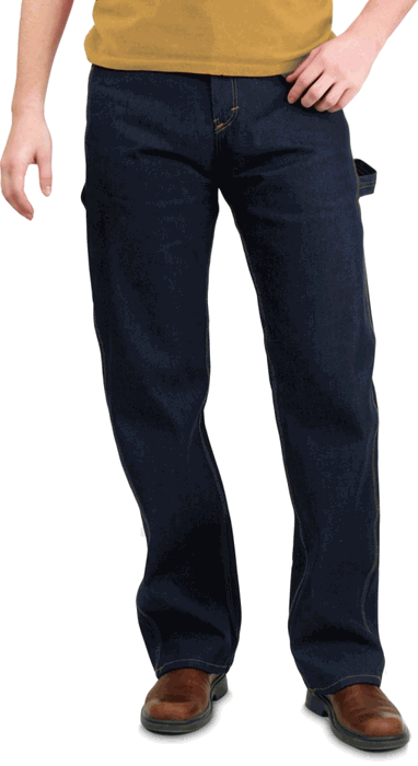 2-Pack Rigid Classic Carpenter Work Dungaree Jeans by ROUND HOUSE® #101 Made in USA