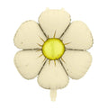 4 x Cream Daisy Balloons - Daisy Balloon Garland Foil Balloons - Air Or Helium Fill - Baby Shower Balloon - Gender Neutral - Garden Party - Jolie Fete UK