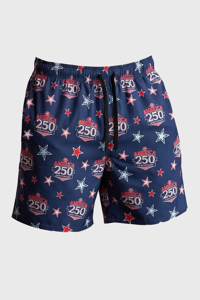 America's 250th Pocketed Swim Trunk 389BSSA Made in USA