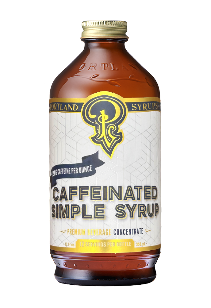 Caffeinated Simple Syrup 12 oz - cocktail / mocktail mixer