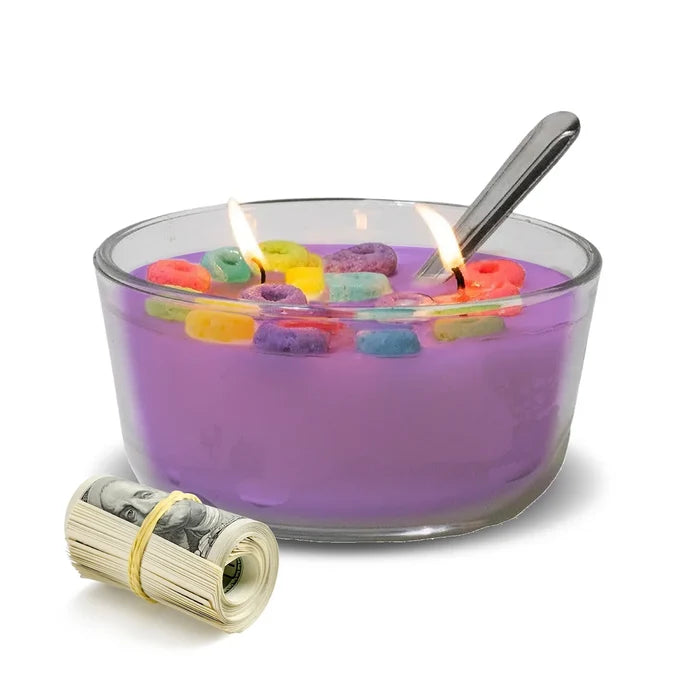 Calming Lavender Scent Cereal Cash Candles - Made in USA