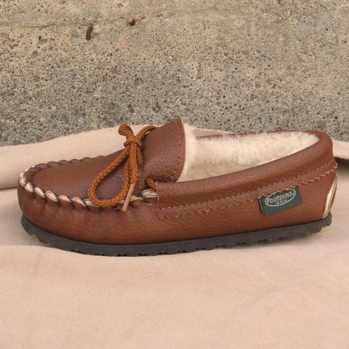Children's Cushion-Flex Sole Sheepskin Slippers #3300S-CFS Made in USA