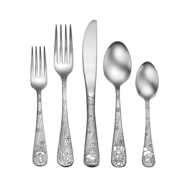 Christmas Holiday Season Stainless Flatware 20 Piece Set Made in USA