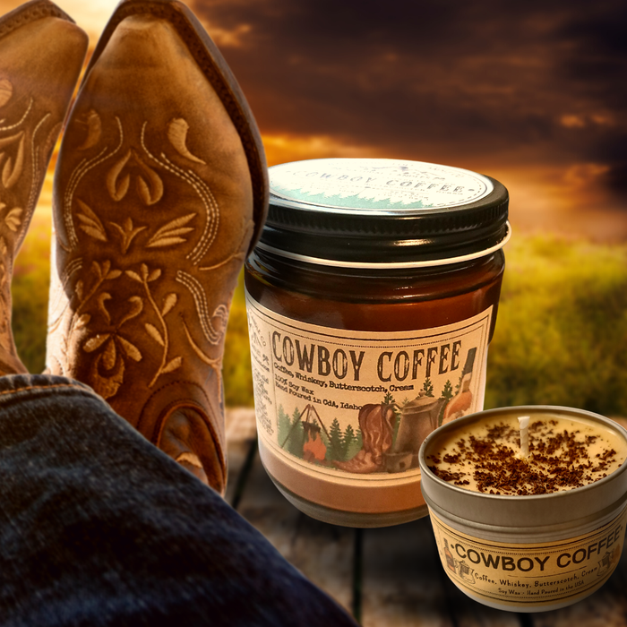 Clearance: 2-Pack of Cowboy Coffee | USA MADE |  100% Soy Wax Candles: 4 oz.