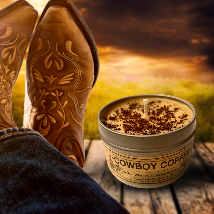 Clearance: 2-Pack of Cowboy Coffee | USA MADE |  100% Soy Wax Candles: 4 oz.