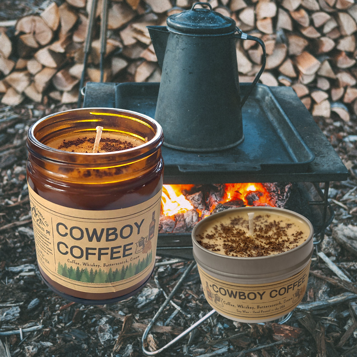 Clearance: 2-Pack of Cowboy Coffee | USA MADE |  100% Soy Wax Candles: 4 oz.