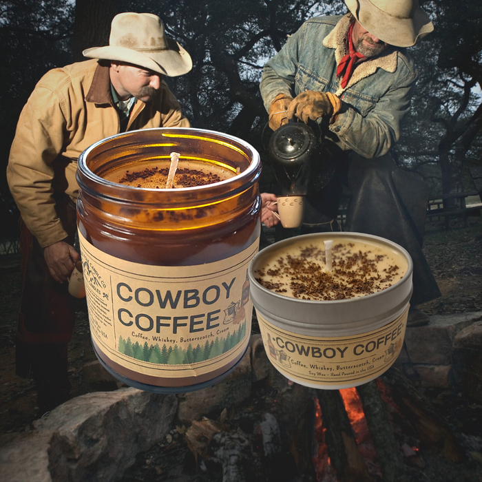 Clearance: 2-Pack of Cowboy Coffee | USA MADE |  100% Soy Wax Candles: 4 oz.