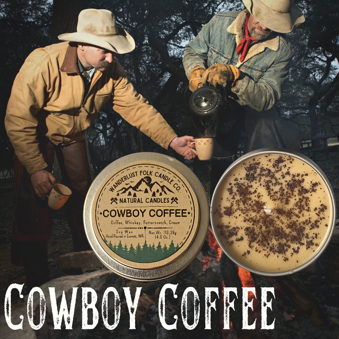 Clearance: 2-Pack of Cowboy Coffee | USA MADE |  100% Soy Wax Candles: 4 oz.