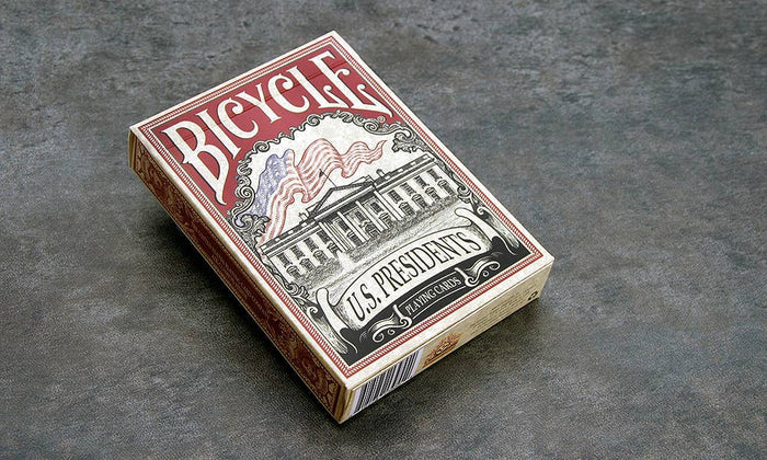 Collectable Bicycle US Presidents Playing Cards (Red) Made in USA