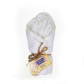 Cotton Dishcloths - Set of 4: White/White