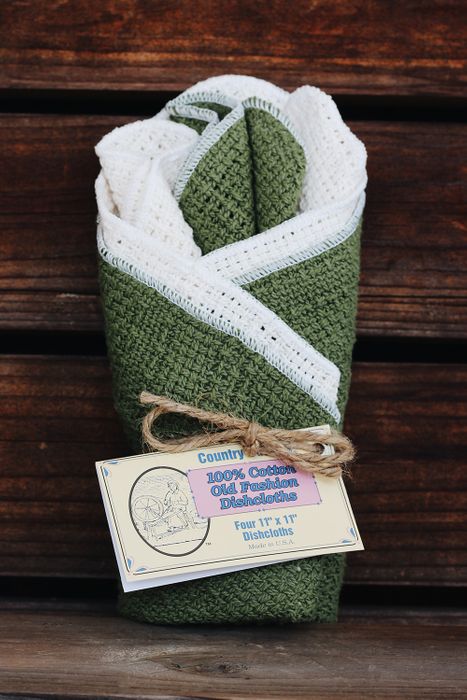 Cotton Dishcloths 12x12 2-4pk USA Made by Country Cottons DishCLOTH