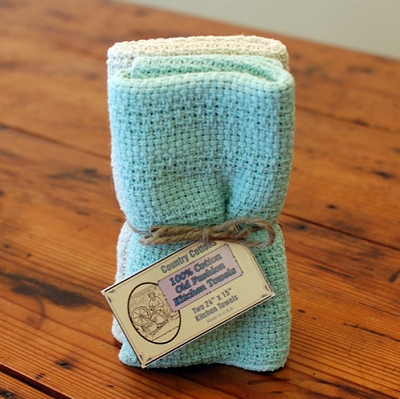 Cotton Kitchen Towels 24x15 2-2pks Made in USA by Country Cottons KitchenTowel