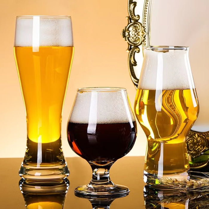 Craft Beer Mugs Lead-Free Glass Wheat Wine Glasses Pint Glasses Pub Pub Draft Beer Mugs