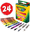 Crayola Classic Color Crayons, 2-Pack of 24 Count Boxes, Made in USA