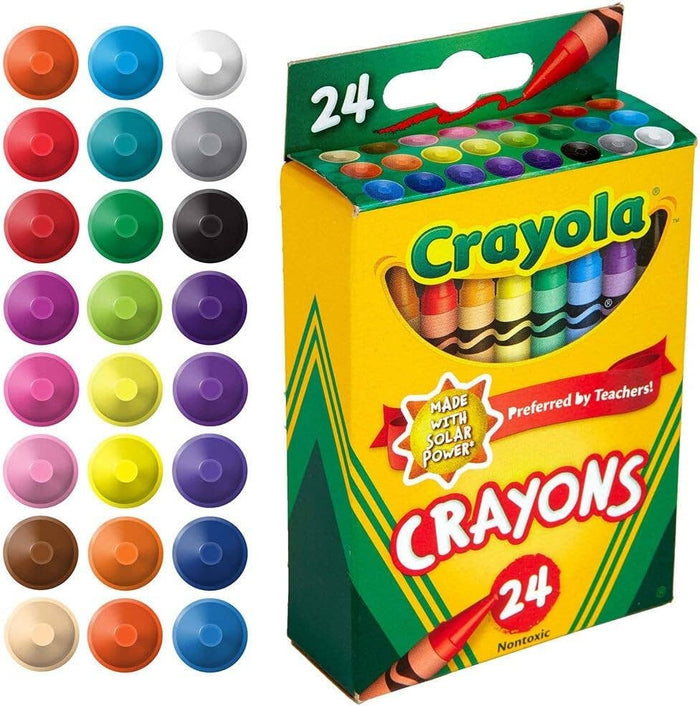 Crayola Classic Color Crayons, 2-Pack of 24 Count Boxes, Made in USA
