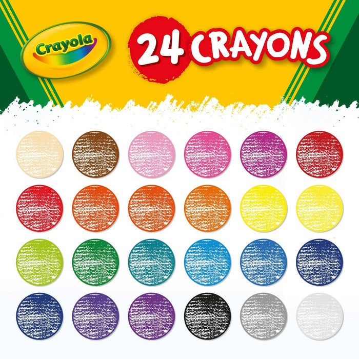 Crayola Classic Color Crayons, 2-Pack of 24 Count Boxes, Made in USA