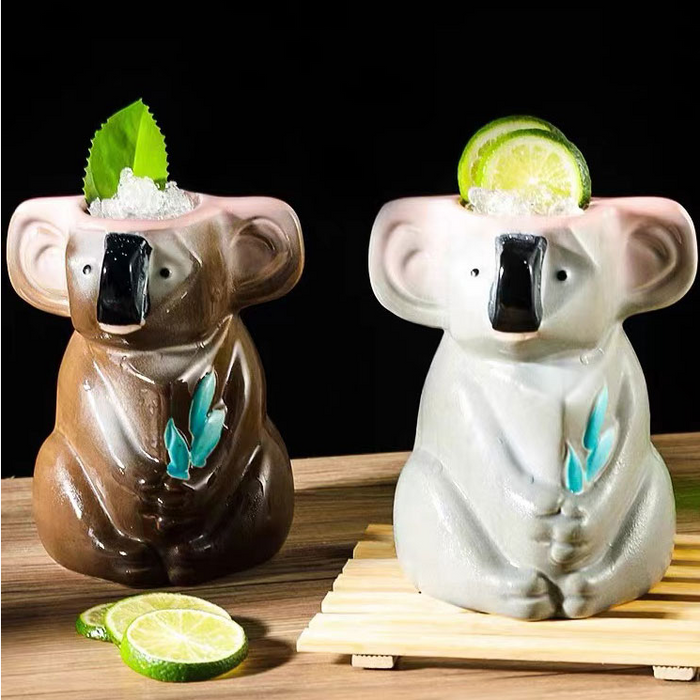 Creative Hawaiian TIKI Ceramic Cup Personality Bar Animal Cocktail Cup TIKI Cup Cute Koala Cup