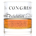 Declaration Of Independence Rocks Glass 11oz Made in USA