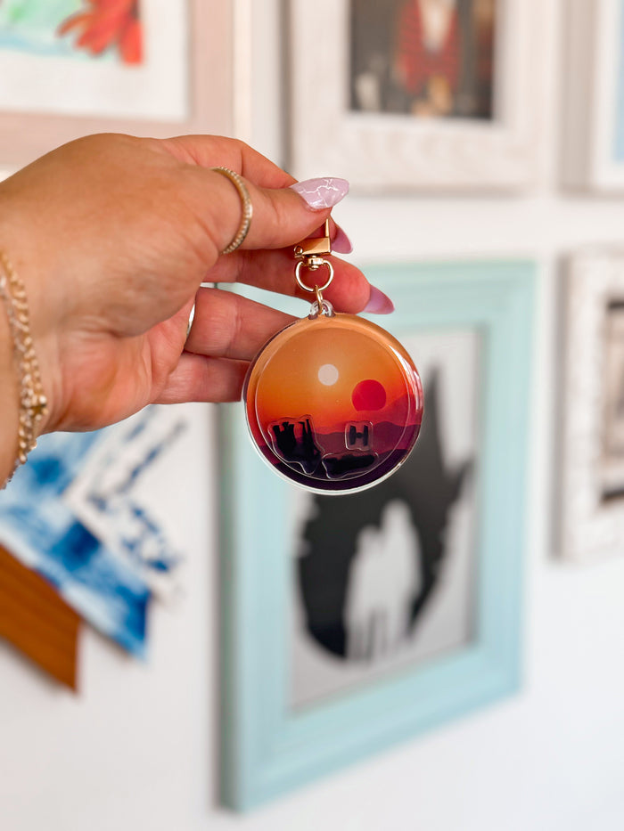 Desert Planet Shaker Keychain