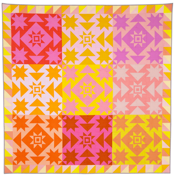 Everett Star Quilt Pattern - Printed