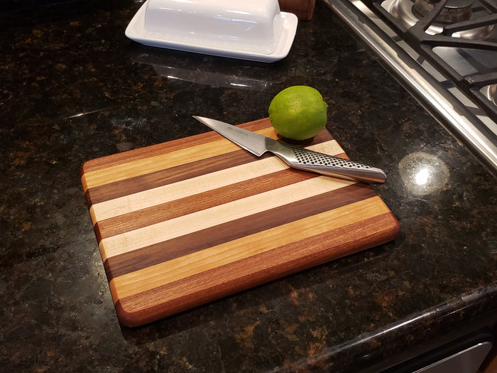 Exclusive Hardwood Cutting Board - Small 10" x 8" Made in USA