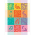Garnier-Thiebaut Kitchen Towel - Les Lapins Printemps