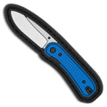 Knafs Lander 1 knife embroidered patch, black knife silhouette design