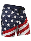 Men's Board Short USA Flag by WSI Sports Swimsuit Made in USA 362BSTU