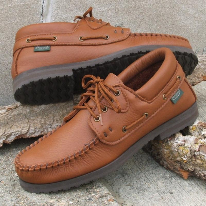 Men's Cowhide Leather Lace-up Shoes - Cushion-Flex Soles #497-CFS Cowhide Made in USA