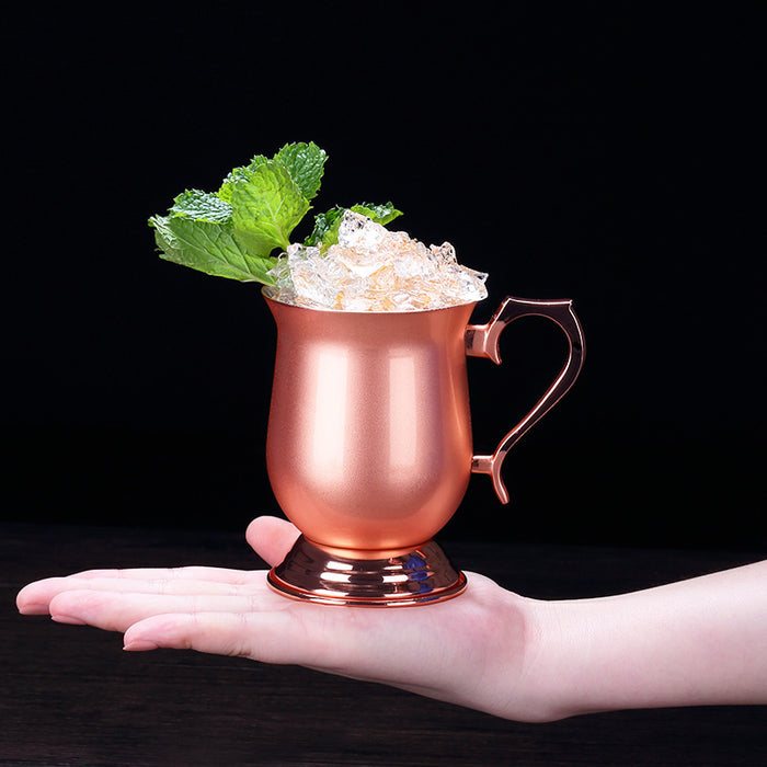 Metal cocktail Moscow Mule Mug with Classic Color,copper plated Moscow Mule Mug