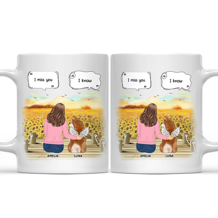 Missing You Every Day - Memorial Gift For Dog Lovers, Dog Mom, Dog Dad - Personalized Mug
