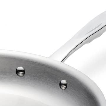 New: 11.5" Stainless Steel Frying Pan USA Made by 360 Cookware IL115-ST