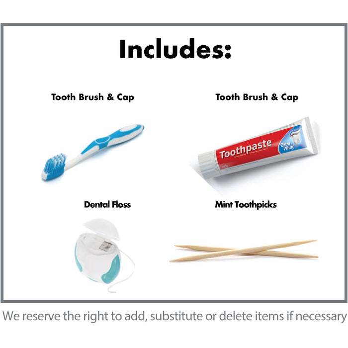New: 2-Pack of Dental Kits: Perfect Oral Care Companion for On-the-Go Made in USA