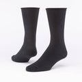 New: 3-Pack Black Organic Cotton Cushion Crew Socks Made in USA