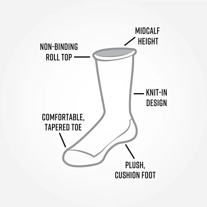 New: 3-Pack of Navy Organic Cotton Cushion Crew Socks