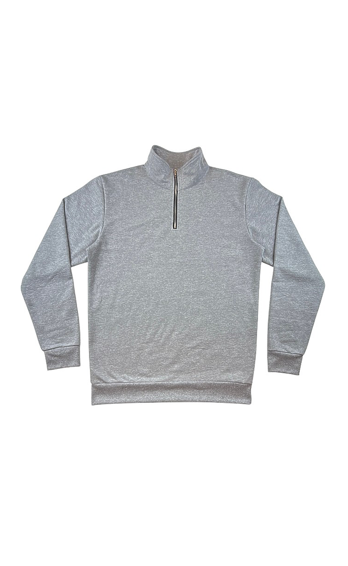 New Color Fleece Quarter Zip Pullover - Made in USA 13558