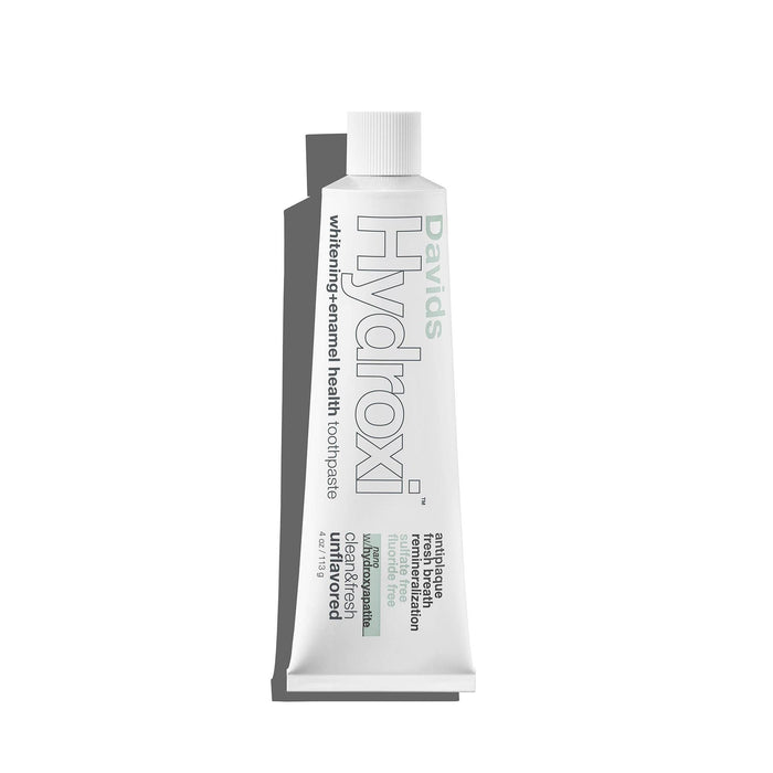 New Davids Hydroxi™ Unflavored Whitening+Enamel Health Nano Hydroxyapatite Premium Toothpaste