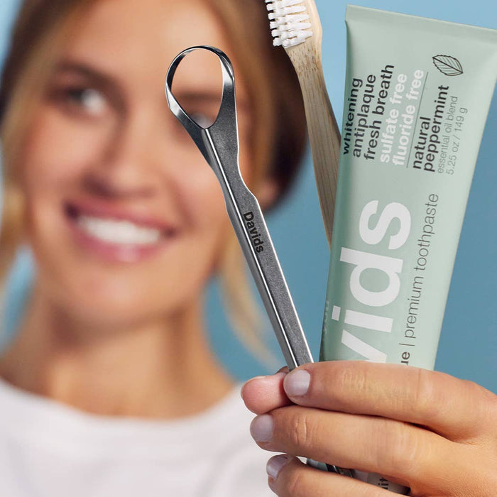 New: Davids premium toothpaste  /  peppermint 5.25oz Made in USA